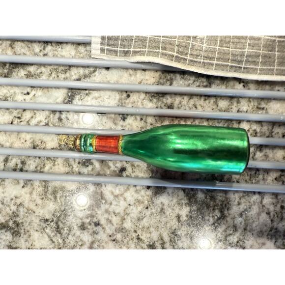 Dept 56 Glass Ornament Christmas New Year Bottle Wine Champagne 5””Best Year” - Picture 3 of 3